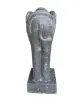 Product image 3 of the product “Elephant sculpture, 90cm height, cast stone, hollow, handcrafted & coloured ”